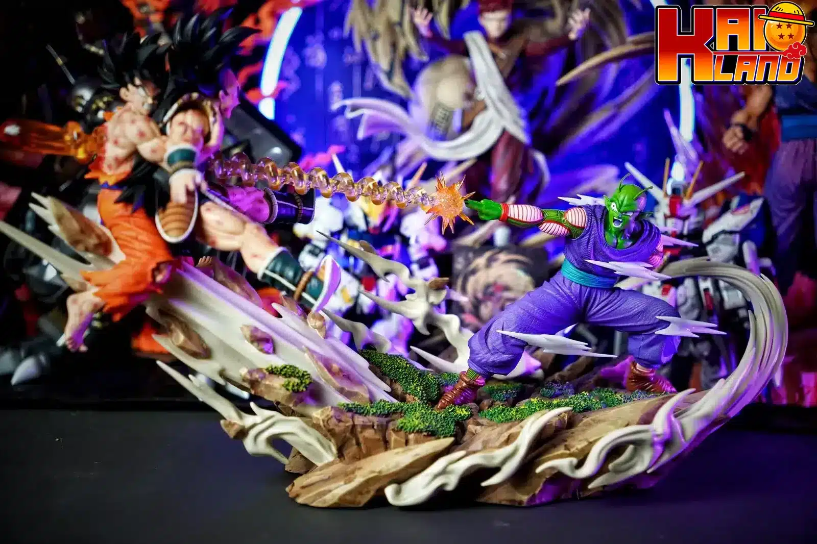 Dragon Ball Sky Top Studio Goku x Piccolo Vs Raditz Resin Statue