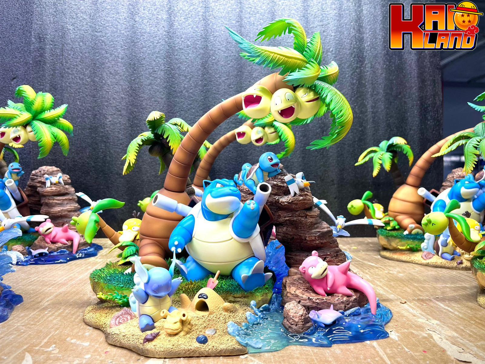 Pokemon Pc House Studio Blastoise Family Resin Statue