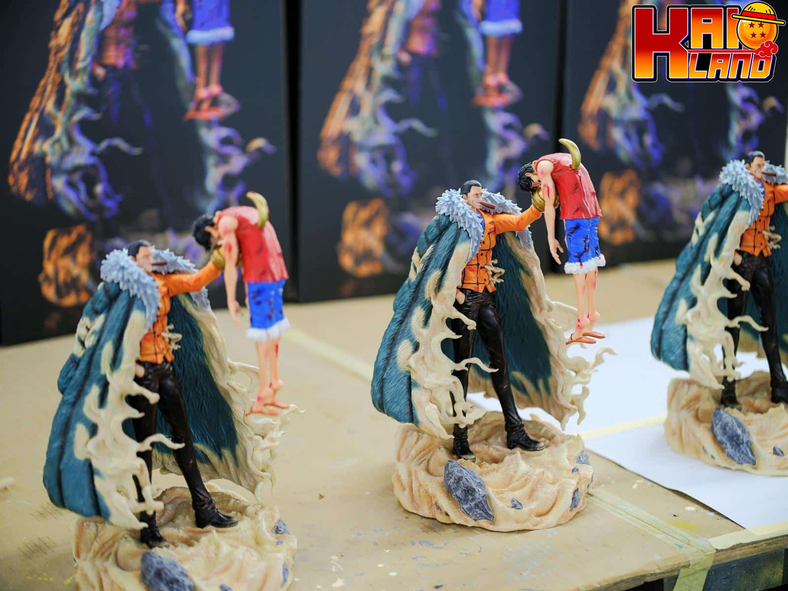 One Piece OPP Studio Luffy vs Sir Crocodile Resin Statue