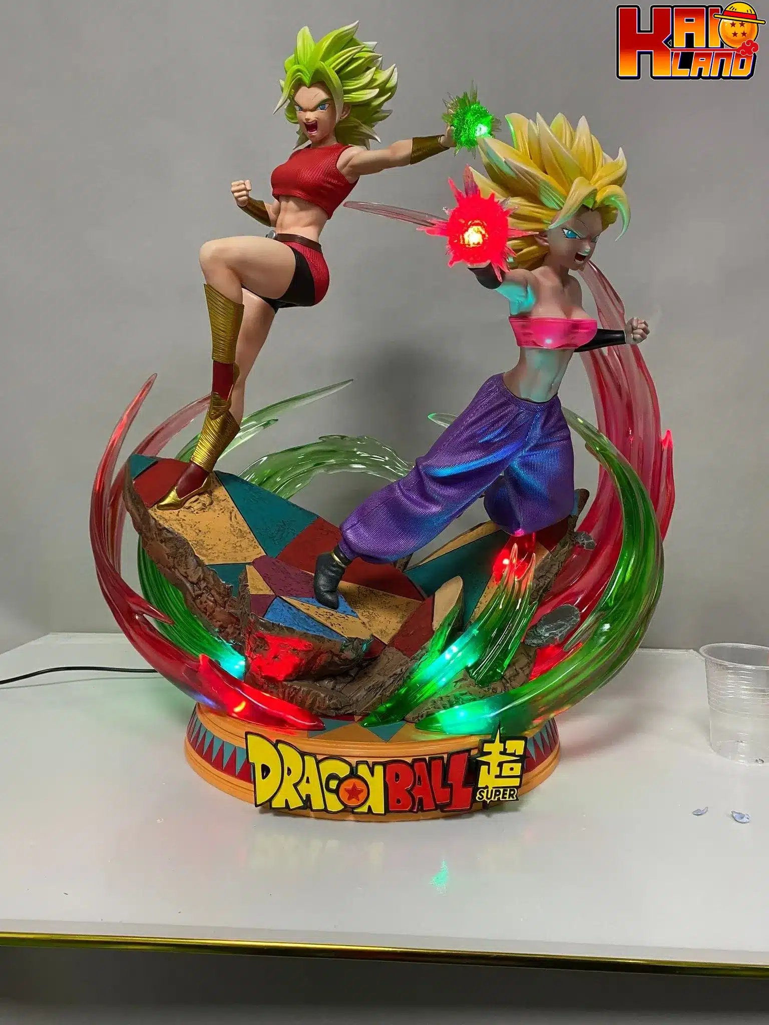 Dragon Ball Super Yorozuya Studio Kale and Caulifla Resin Statue EU WAREHOUSE