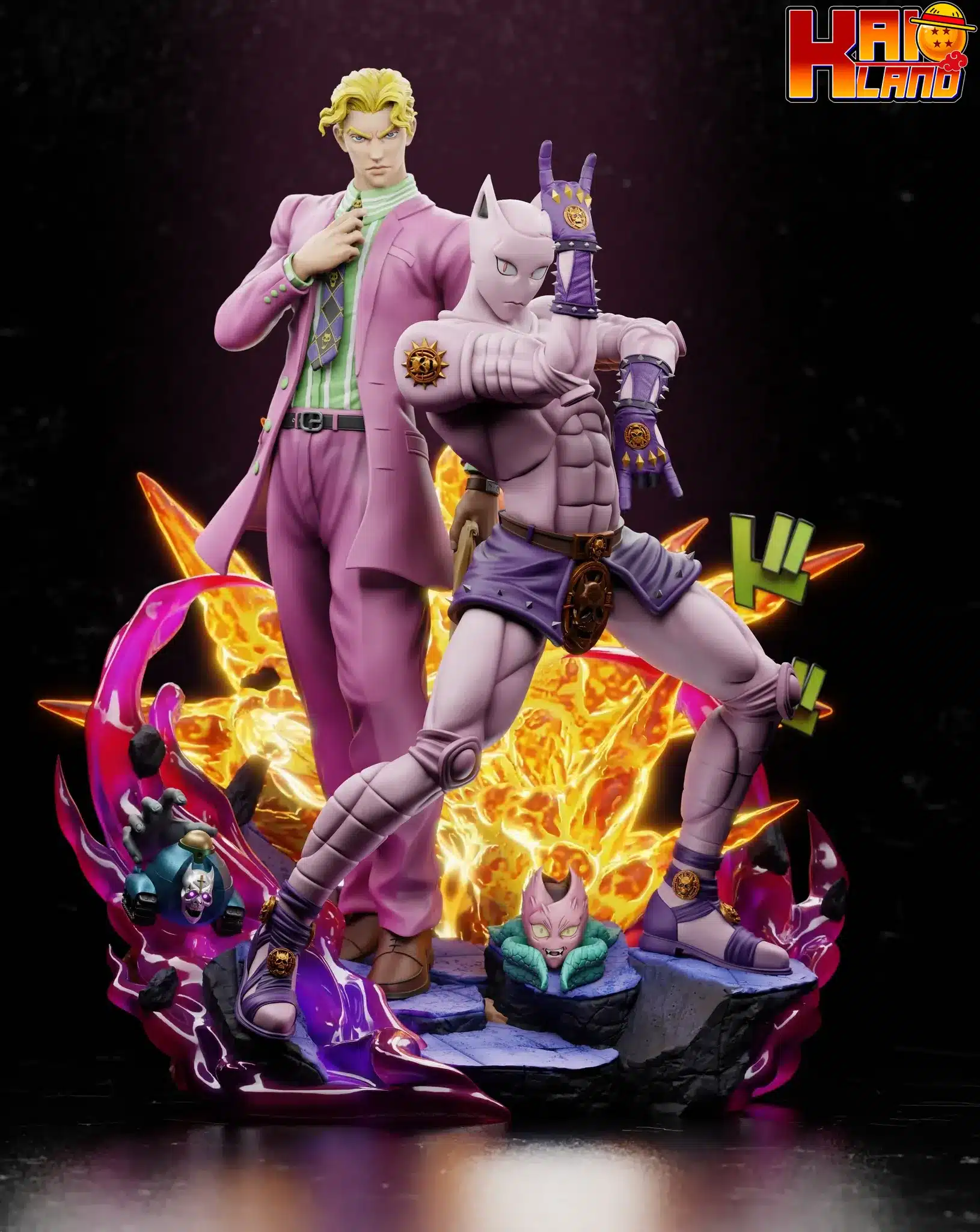 JoJo's Bizarre Adventure Player 1 Studio Yoshikage Kira x Killer Queen Resin Statue