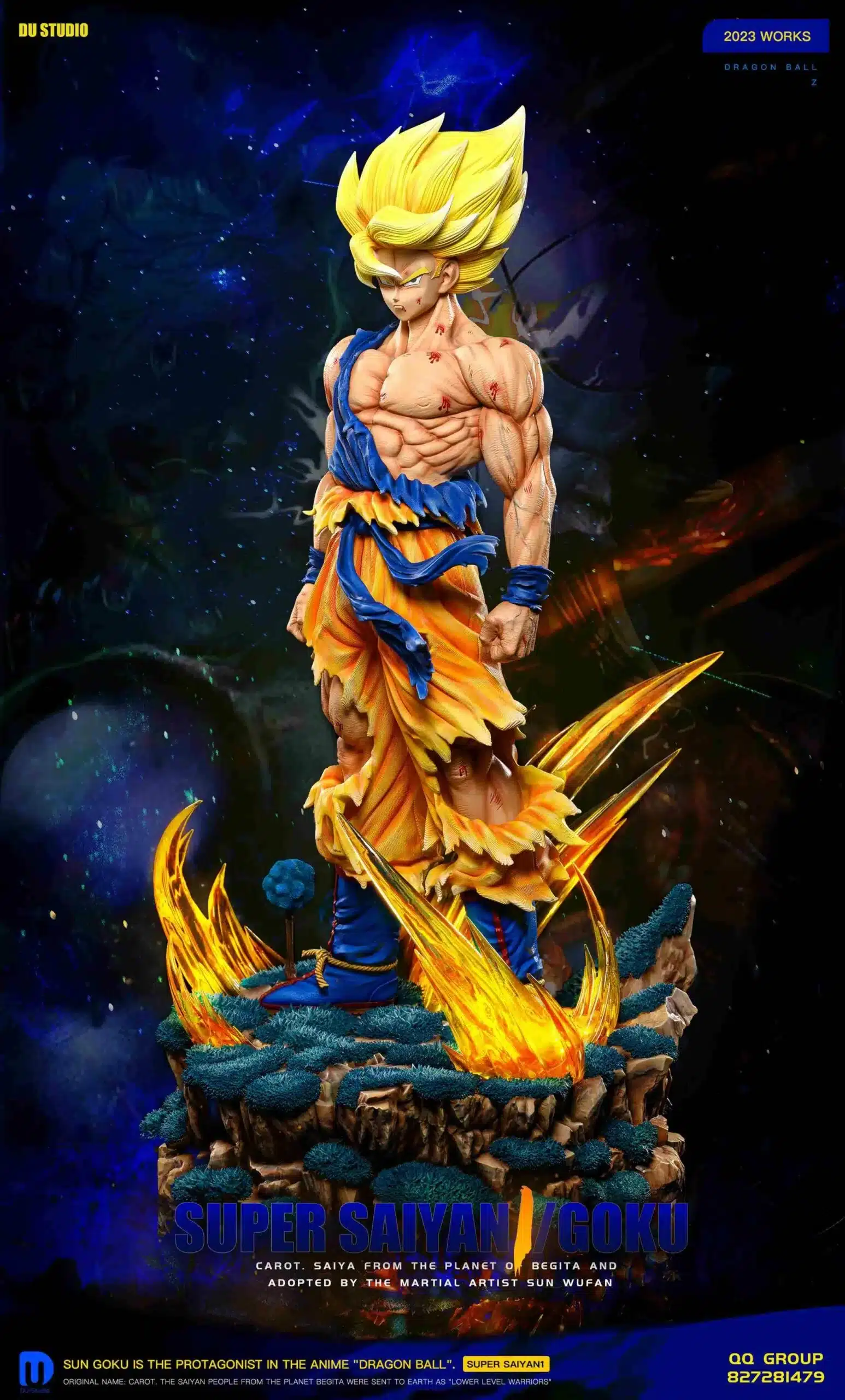 Dragon Ball DU Studio SSJ Goku Resin Statue