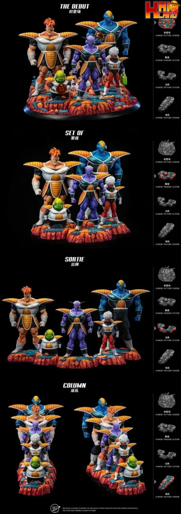 Dragon Ball White Hole Studio Special Forces Ginyu Resin Statue 46 dd 30 scaled 1 jpg scaled