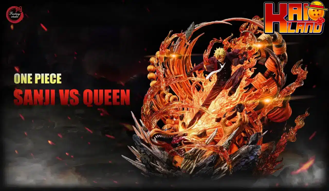 One Piece Fantasy studio Sanji vs Queen Resin Statue