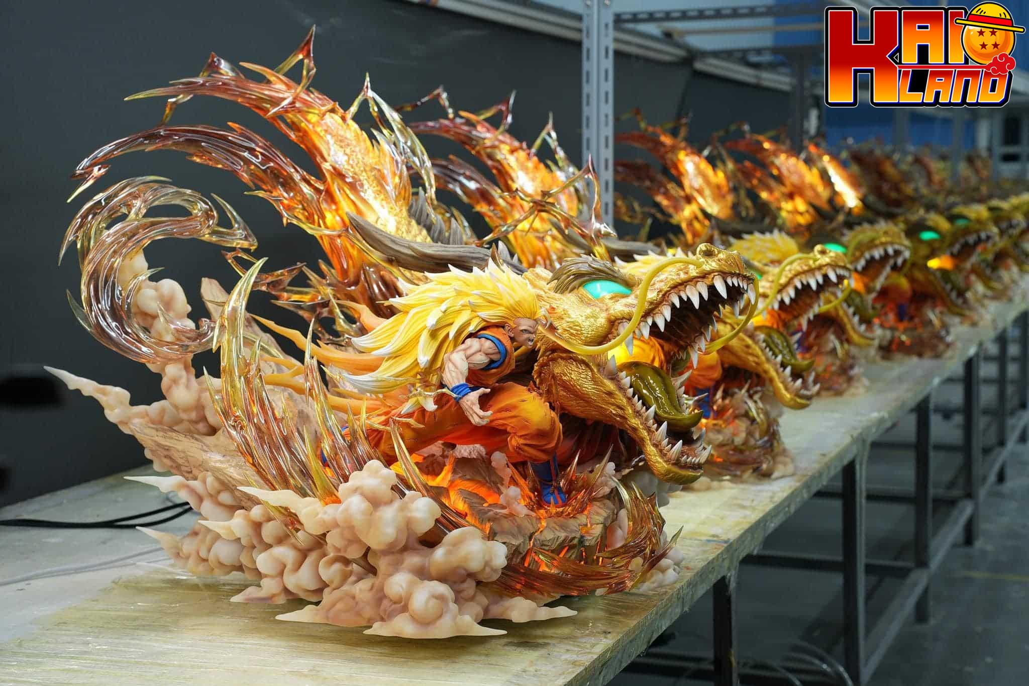 Dragon Ball Last Sleep Studio SSJ3 Dragon Fist Goku Resin Statue