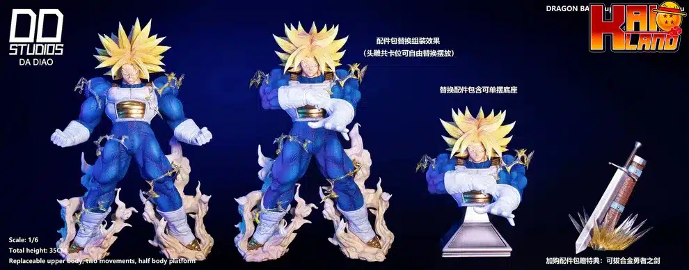 Dragon Ball DD Studio Super Saiyan 2 Trunks Future Resin Statue