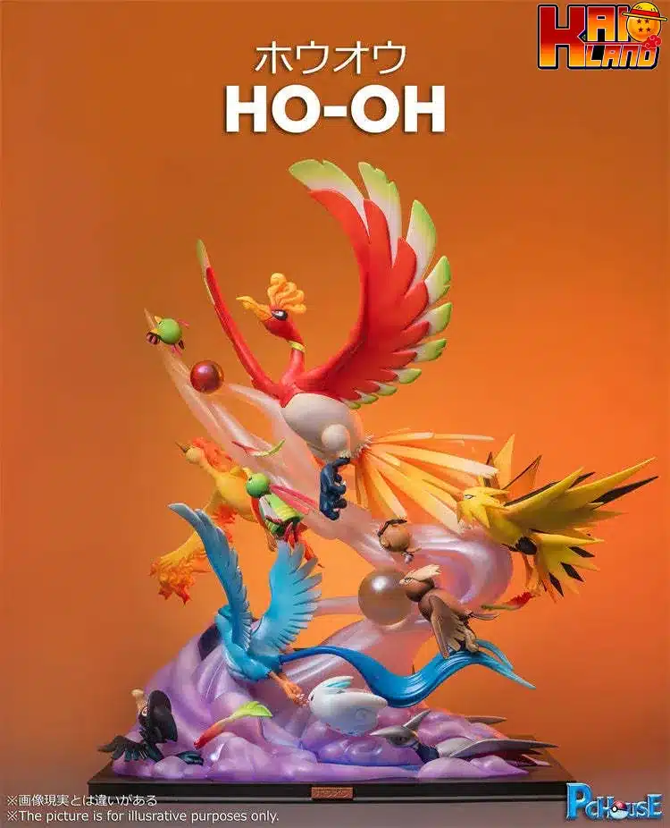 Pokemon PC house Ho-oh Resin Statue