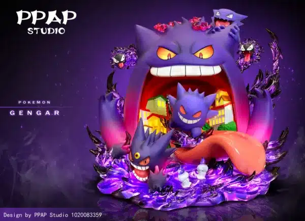 Pokemon PPAP Studio Gengar Resin Statue 1