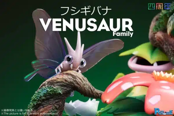 Pokemon Pc House Studio Venusaur Family Resin Statue 5