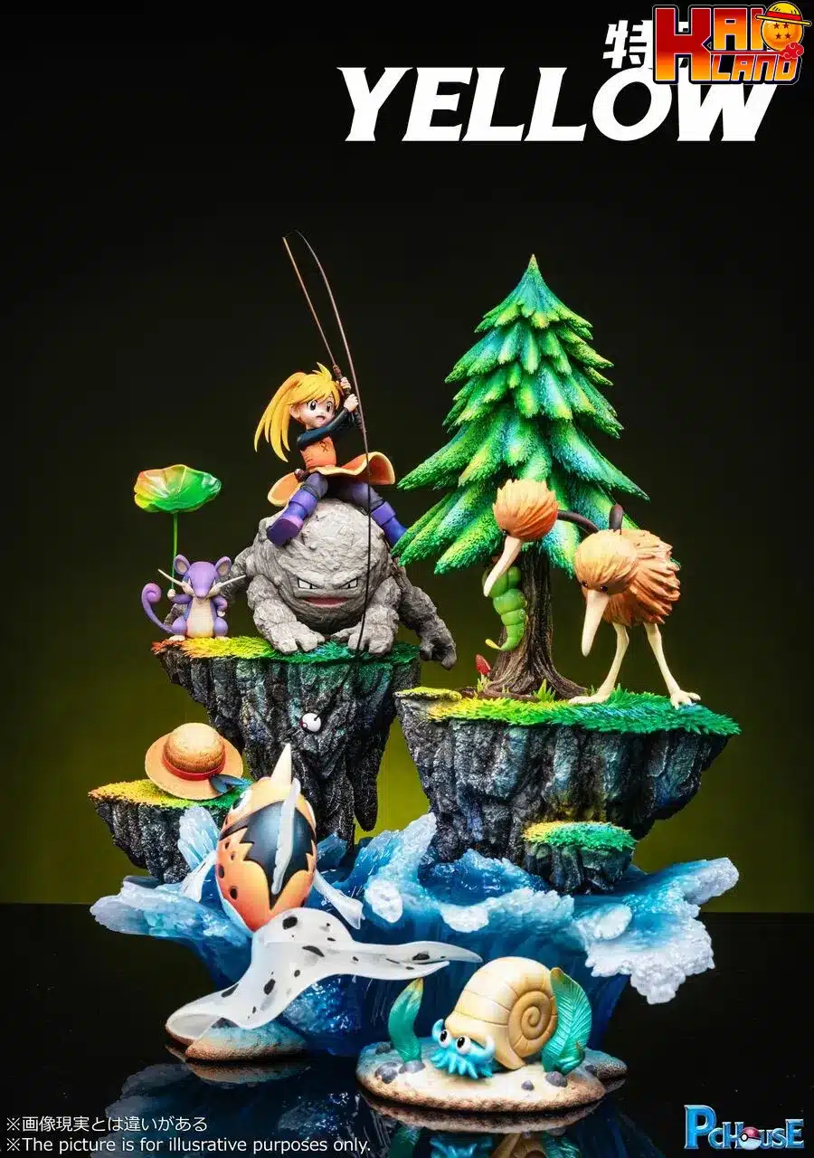 Pokemon Pc House Studio Yellow Resin Statue
