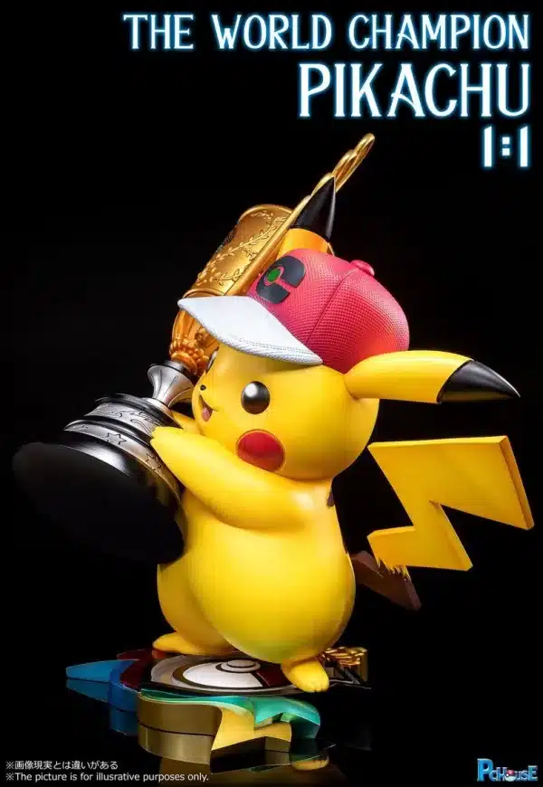 Pokemon Pc Studio Pikachu World Champion Resin Statue 2