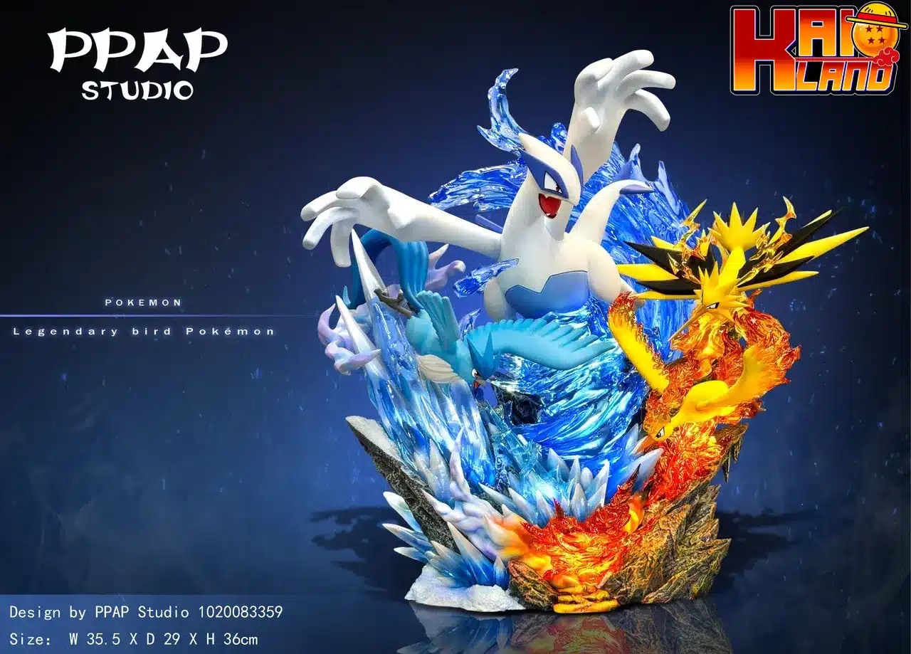 Pokemon PPAP Studio Lugia Legendary Birds Resin Statue