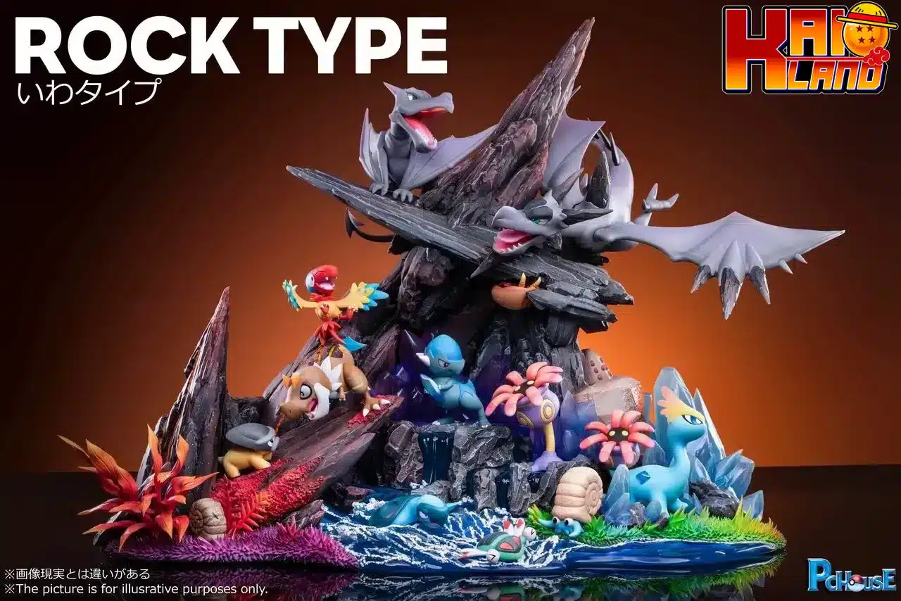 Pokemon Pc House Studio Rock Type Resin Statue