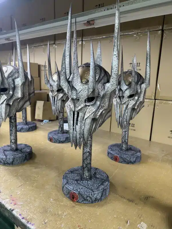 Lord of the Rings Panda Studio Helm of Sauron Resin Statue 1