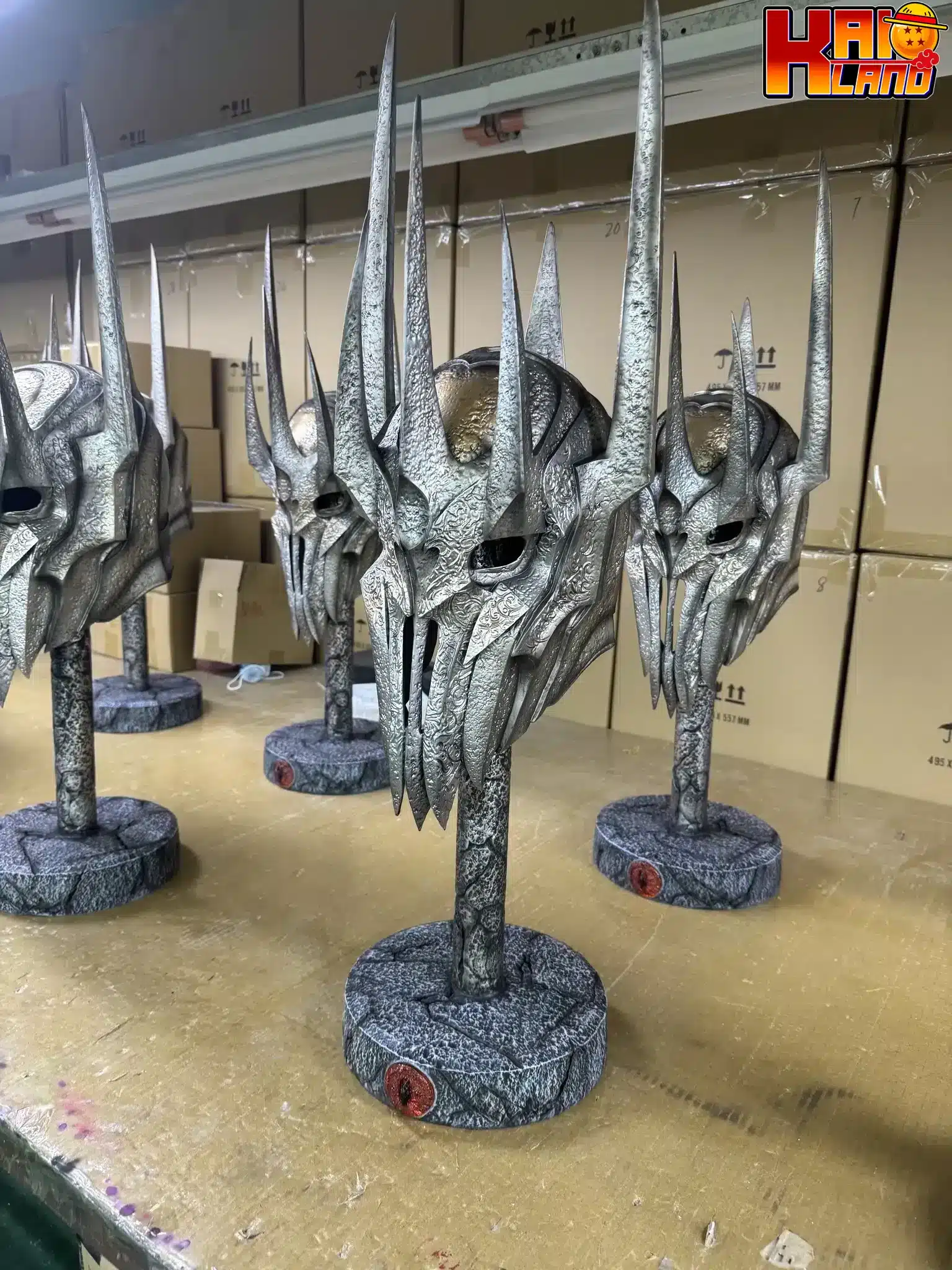 Lord of the Rings Panda Studio Helm of Sauron Resin Statue