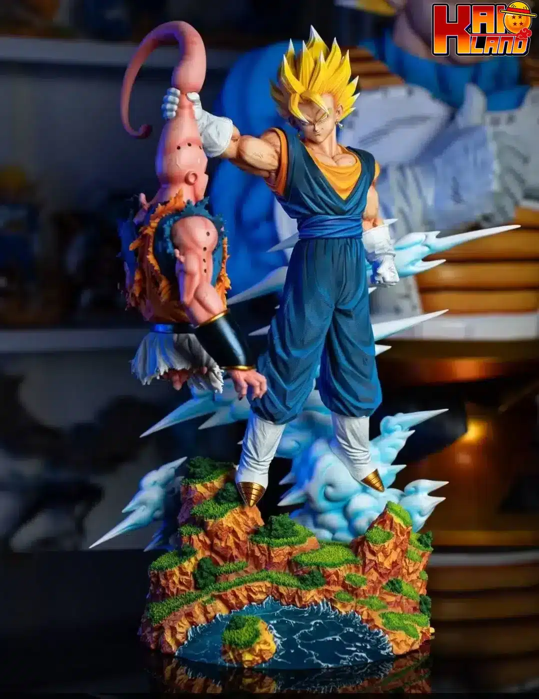 Dragon Ball Clouds Studio Vegetto vs Buuhan Resin Statue