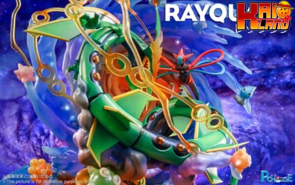 Pokemon PC House studio Rayquaza Resin Statue 5