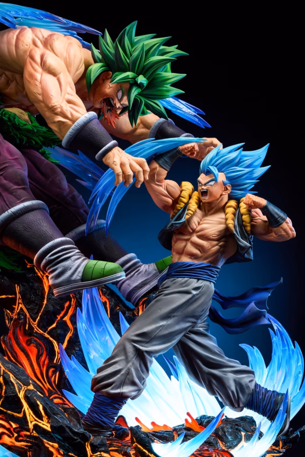 Dragon Ball KD Collectibles SS Blue Gogeta Vs Broly Resin Statue 7
