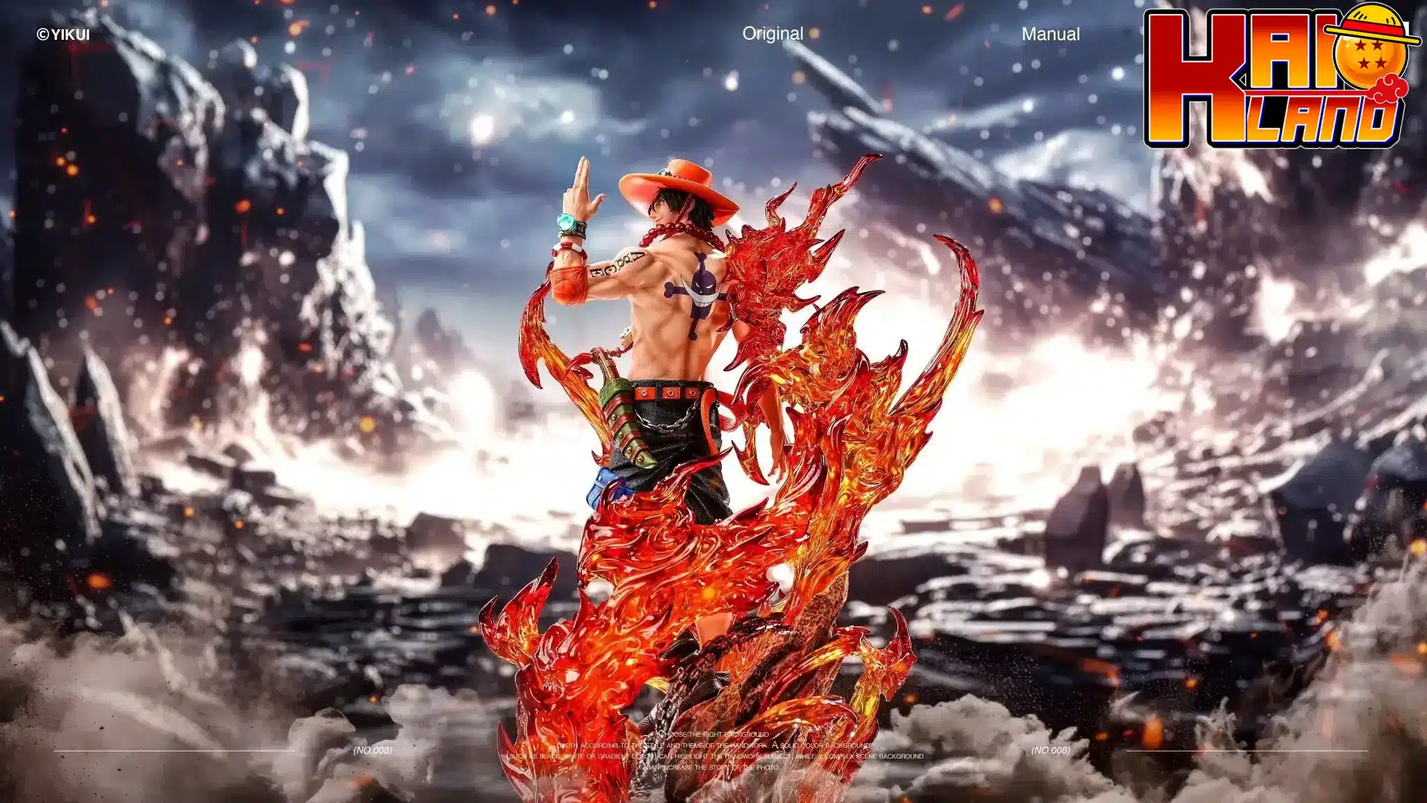 One Piece LX Studio Ace V3 Resin Statue