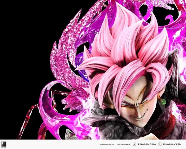 Dragon Ball Last Sleep Studio Goku Rose Resin Statue 5 1