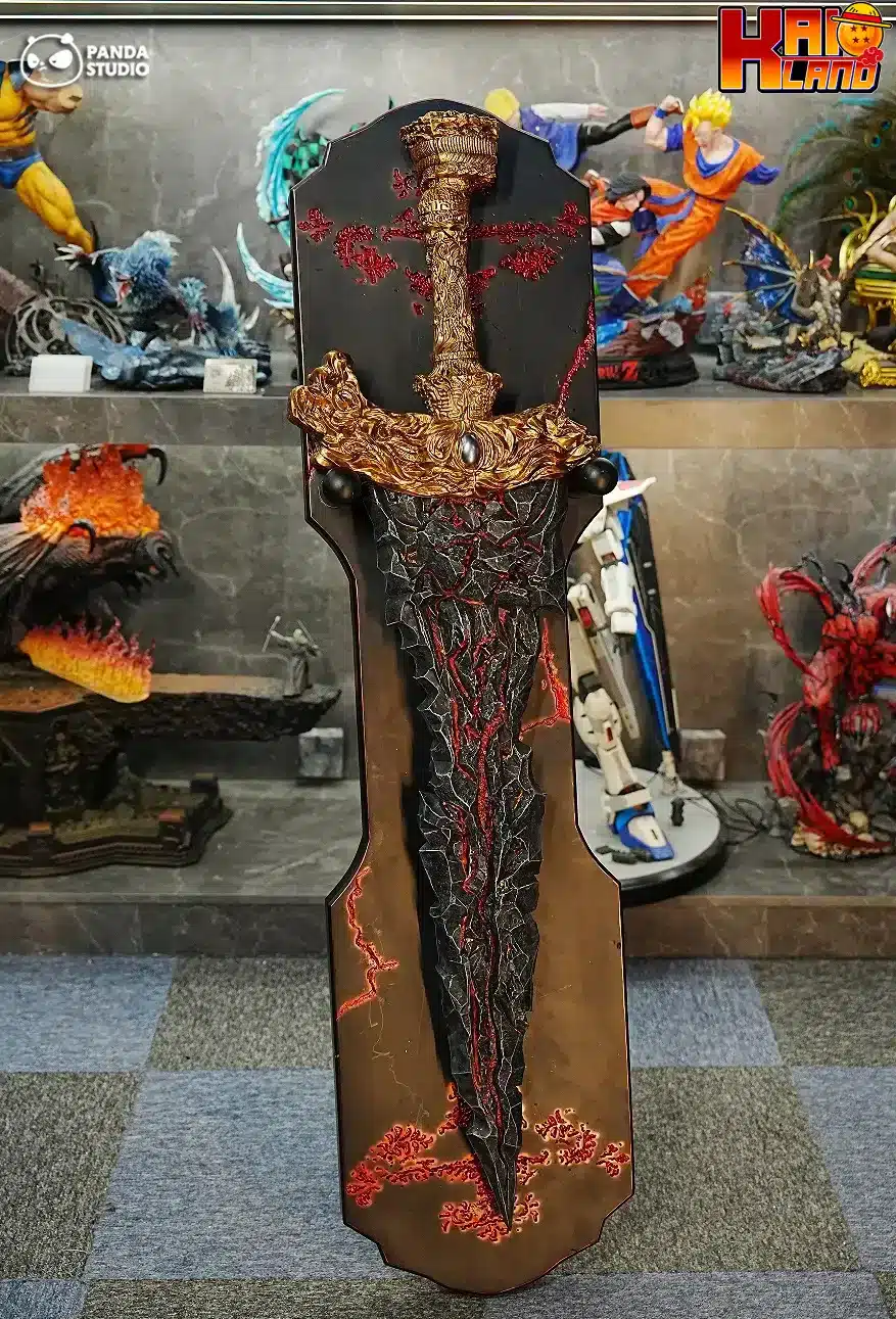 Elden Ring Panda Studio Malikeths Black Blade Resin Statue