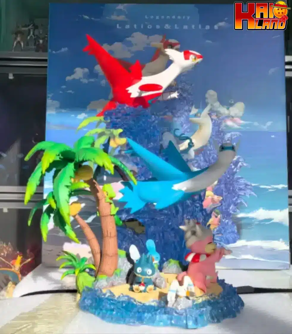 Pokemon PPAP Studio Legendary Latios x Latias Resin Statue