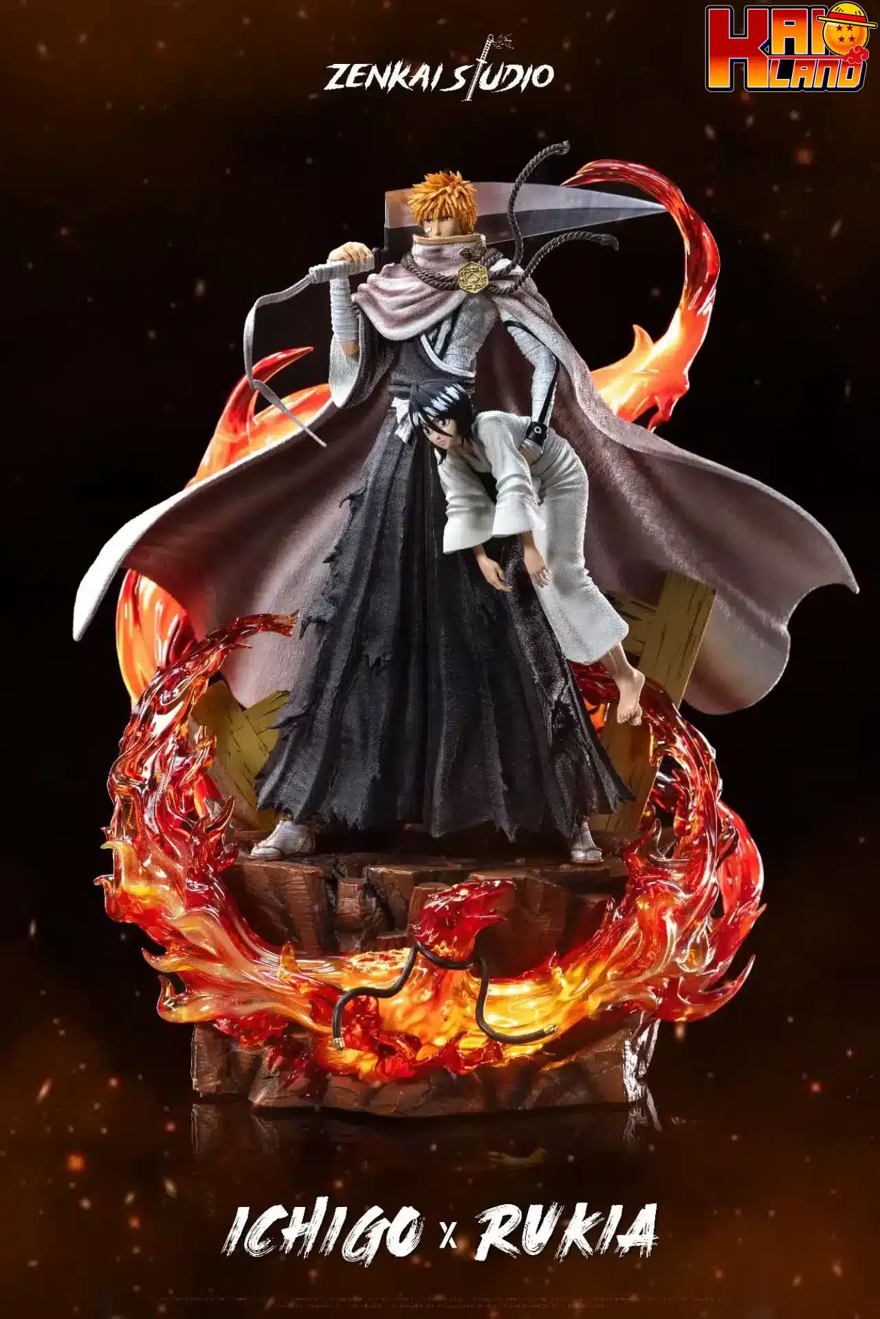 Bleach Zenkai studio Ichigo x Rukia Resin Statue
