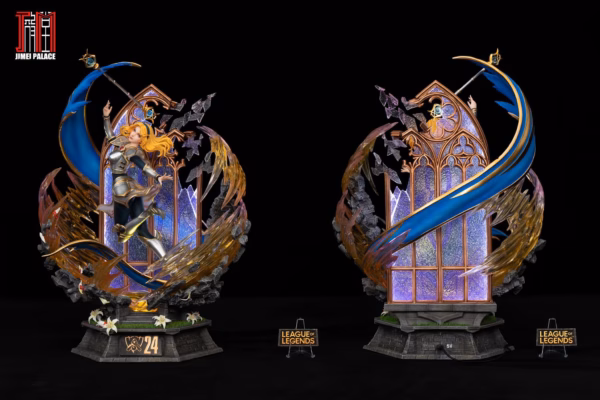 League of Legends Jimei Palace Luxanna Crownguard Licensed Resin Statue 1