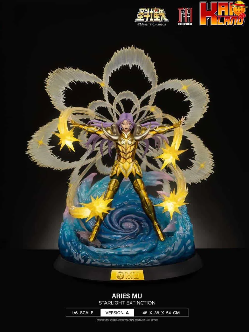 Saint Seiya Jimei Palace Aries Mu Licensed Resin Statue
