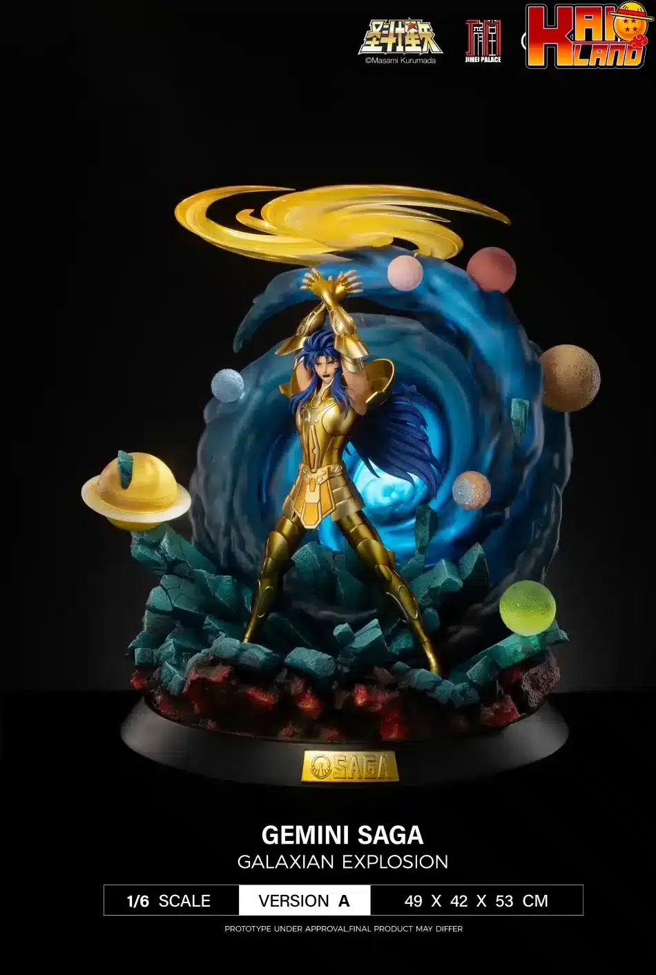Saint Seiya Jimei Palace Gemini Saga Licensed Resin Statue