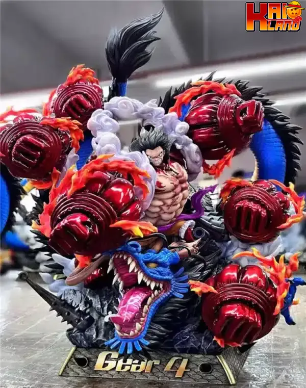 One Piece TH Studio Gear Fourth Monkey D Luffy Vs Kaido Resin Statue 2
