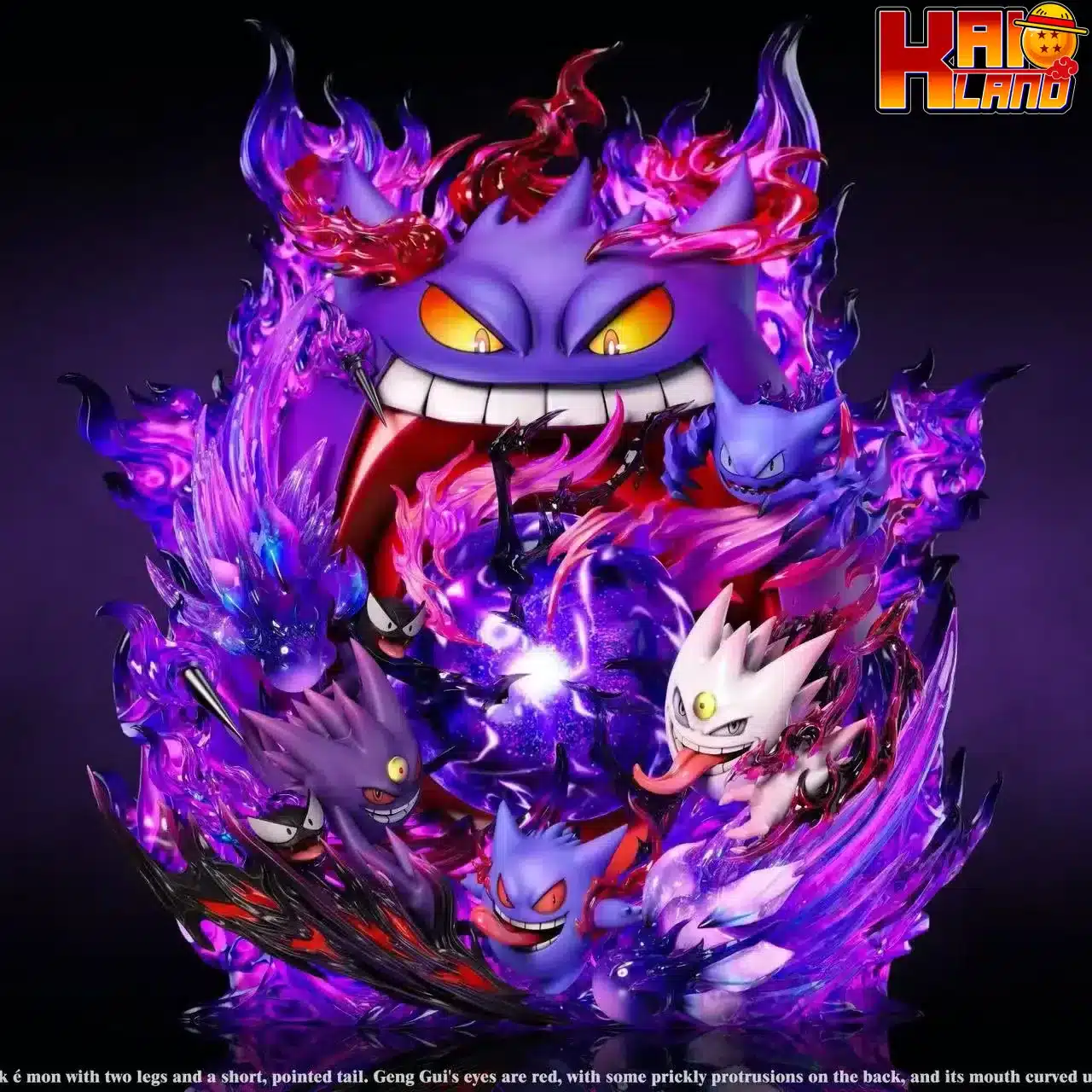 Pokemon EMO Studio Gengar Resin Statue