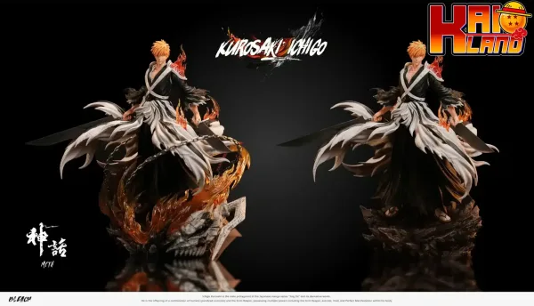Bleach Myth Studio Double Blades Ichigo Kurosaki Resin Statue 6 scaled