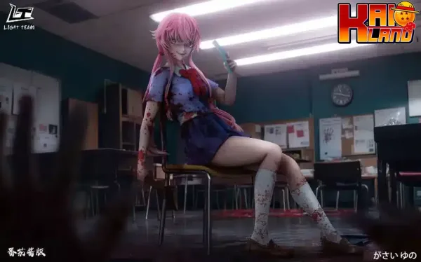 Mirai Nikki Light Team Studio Gasai Yuno Resin Statue 1 jpg