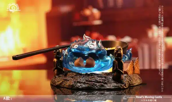 Howls Moving Castle Rising Sun Studio Calcifer V3 Resin Statue 4