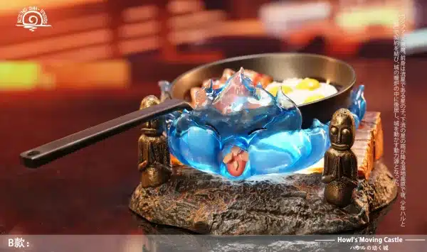 Howls Moving Castle Rising Sun Studio Calcifer V3 Resin Statue 7