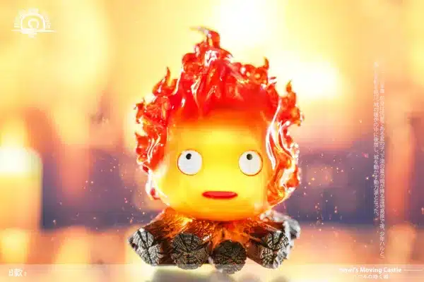 Howls Moving Castle Rising Sun Studio Hayao Miyazaki Calcifer V2 Resin Statue 5