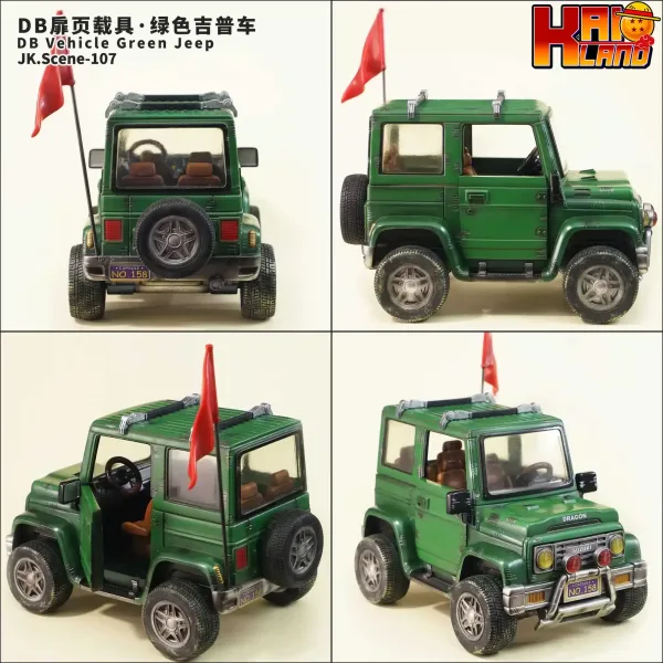 Dragon Ball Jacksdo Studio Vehicle Green Jeep Resin Statue 0