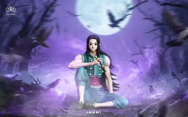 Hunter x Hunter PG Studio Sitting Illumi Zoldyck Resin Statue 2