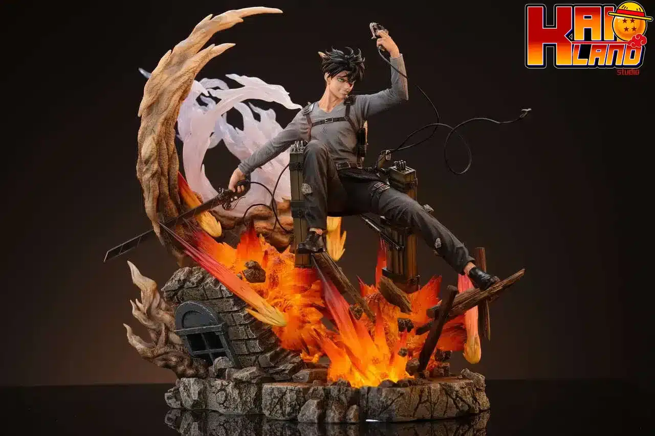 Attack on Titan Model Power Studio Urban Warfare Levi Ackerman Resin Statue