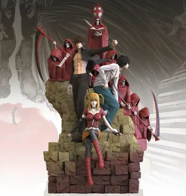 Death Note Freedom Studio Light Yagami x L x Misa Amane Resin Statue 1