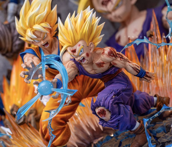 Dragon Ball Figure Class Goku x Gohan Kamehameha Father And Son Resin Statue 4 1