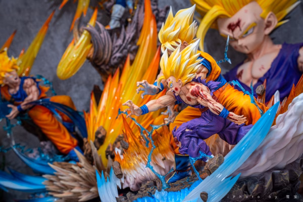 Dragon Ball Figure Class Goku x Gohan Kamehameha Father And Son Resin Statue 8 1