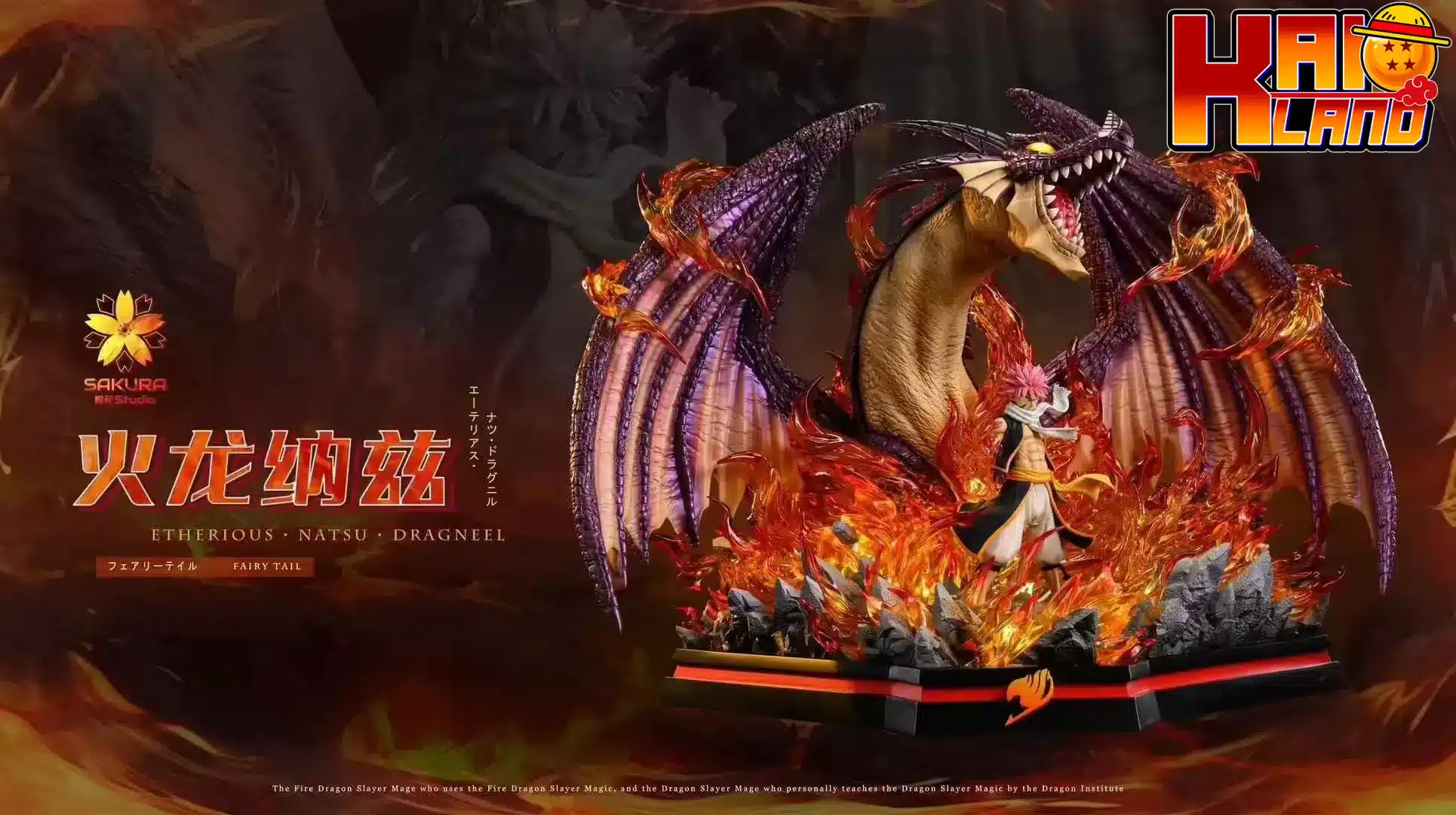 Fairy Tail Sakura Studio Natsu Dragneel Resin Statue