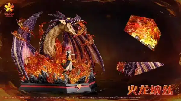 Fairy Tail Sakura Studio Natsu Dragneel Resin Statue 3