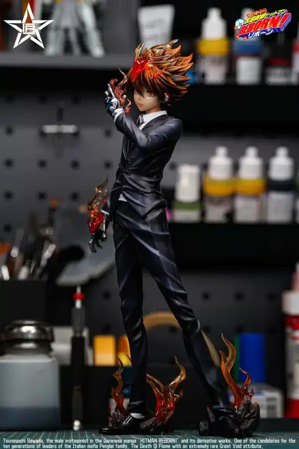 Katekyo Hitman Reborn Jiang Xing Studio Tsunayoshi Sawada Resin Statue 1