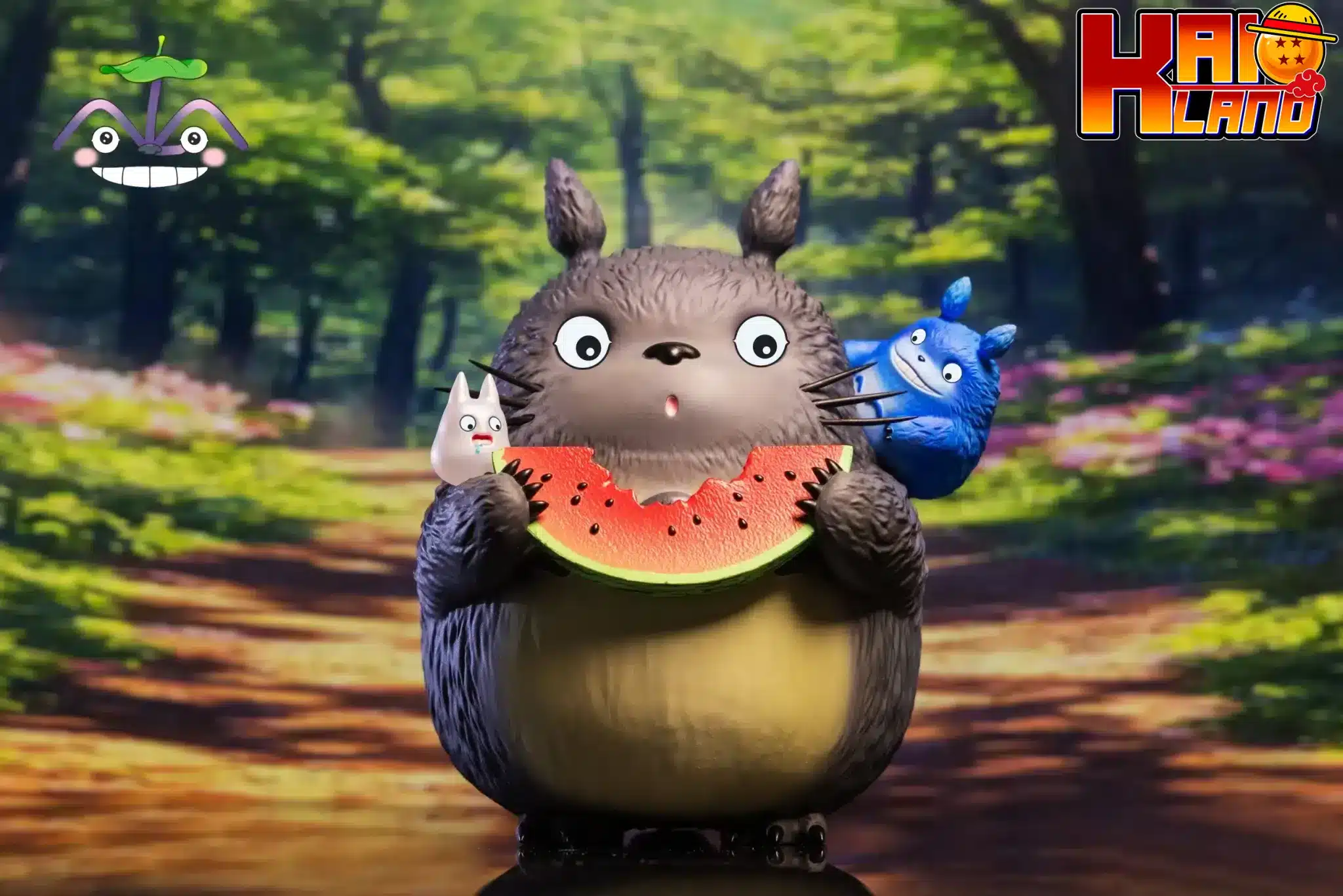 My Neighbor Totoro LM Studio Totoro Eating Watermelon Resin Statue