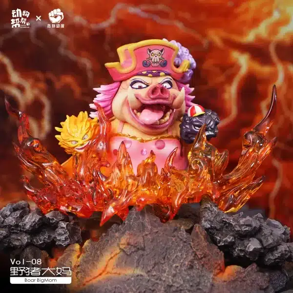 One Piece JacksDo Studio Animal cos Kaido X Charlotte Linlin Resin Statue 2
