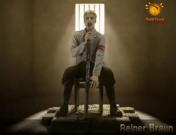 Attack on Titan Model Power Studio Despairing Reiner Braun Resin Statue 1 1