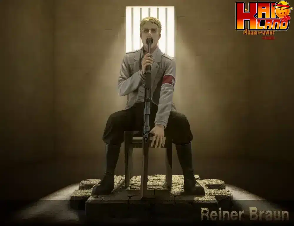 Attack on Titan Model Power Studio Despairing Reiner Braun Resin Statue